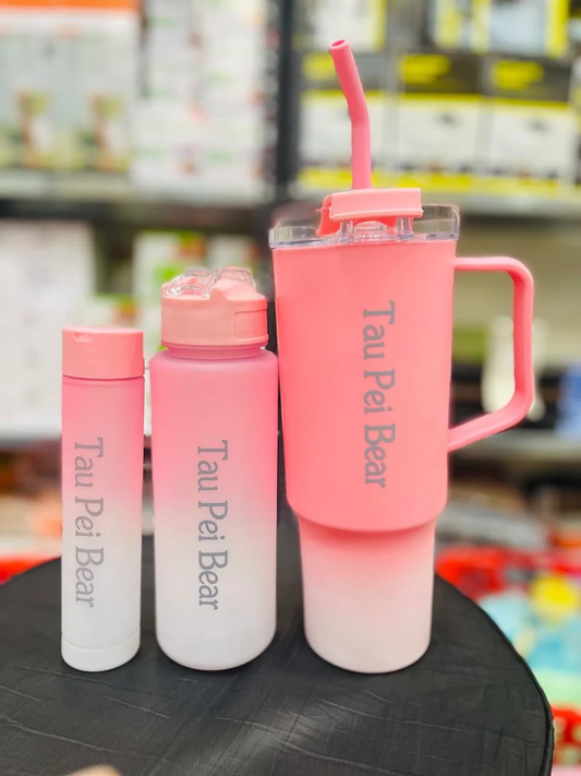 3PCS Premium Tumbler & Water Bottle Set
