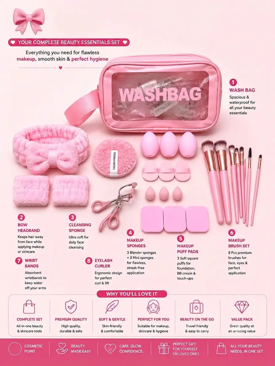 Complete Beauty Essentials Kit – 8 in 1