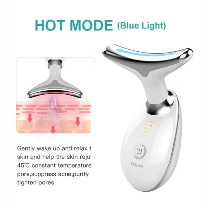 7-in-1 EMS Neck & Face Massager with LED Light Therapy
