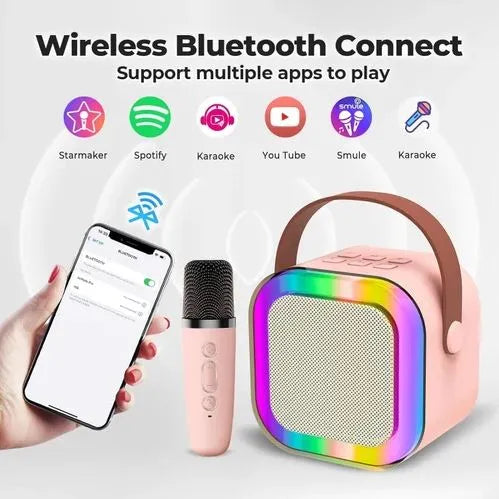 Wireless Bluetooth Karaoke Speaker with Microphone