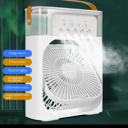 Portable Mini Air Cooler Fan with Mist Spray