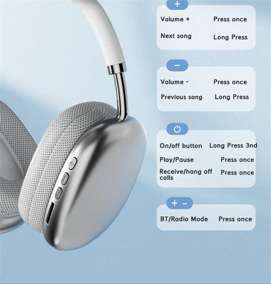 Wireless Bluetooth Over-Ear Headphones